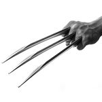 JC Gens Wolverine Claws-Small Size- Realistic Plastic Cosplay Costume Props, Set of 2, Silver,, Silver, Small