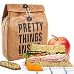 Reusable Brown Paper Lunch Bag, BRU