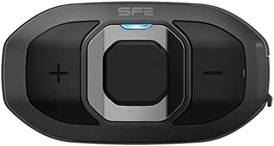 Sena Adult SF2 Motorcycle Bluetooth Communication System with Dual Speakers, Black, Single Pack US