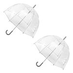 totes Women's Clear Bubble Umbrella, Clear Bubble, One Size, Clear Bubble Umbrella
