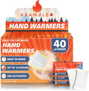 Bramble Hand Warmers, 40 Pairs – Disposable Heat Packs