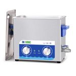 DK SONIC 6L 180W Sonic Cleaner, Commercial Ultrasonic Cleaner with Heater Basket for Jewelry,Denture,Coins,Metal Parts,Carburetor,Fuel Injector,Record,Circuit Board,Brass etc(6L,220V)