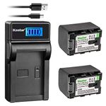 Kastar 2X Battery + SLIM LCD Charger for JVC BN-VG121 BNVG121 BN-VG107 BN-VG107U BN-VG108E BN-VG108U BN-VG114 BN-VG114AC VG114E VG114U VG121AC VG121 VG121U BN-VG138 VG138E VG138U GZ EX310 HM890 MG980