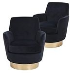 HANLIVES Swivel Barrel Chair Set of