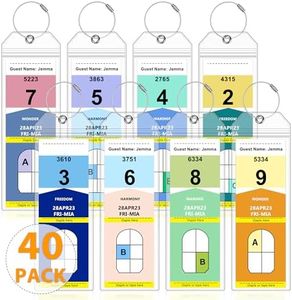 40 Pack Luggage Tags Travel Essentials & Cruise Essentials for NCL, Princess, Carnival, Royal Caribbean & Celebrity Cruise Ships by SEAVILIA
