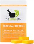 Tropical Refresh Shower Steamers Aromatherapy with Citrus Essential Oils, Made in the USA Shower Bomb Aromatherapy, Self Care Gift, Spa Day Gifts, Birthday Gifts, Gift for Her, Shower Tablet