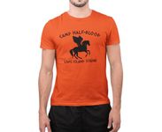 Graphic Impact Inspired by Camp Half Blood Book Lover Nerd Novelty Amazing T Shirt (Orange, Small)