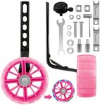 CycForge Training Wheels with Flashing Quiet Wheels for Kids' Bikes - Compatible with 12 14 16 18 20 Inch Kids' Variable Bicycles & Single Speed Bikes.