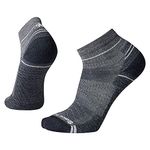 Smartwool Hike Light Cushion Ankle Socks, Medium Gray, Large