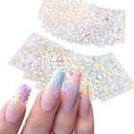 30Sheets Colorful Flower Nail Art S