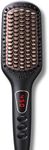 MEGAWISE Pro Ceramic Ionic Hair Straightener Brush for Home Salon | MCH Fast 20s Heating Tech with Auto-Off Safety | Anti-Scald with Universal Dual Voltage | Rotatable Power Cord