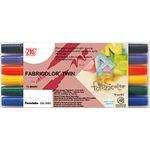 ZIG KURETAKE FABRICOLOR TWIN 6 colors set , MULTI COLOR