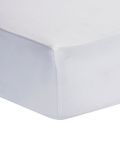 Extra Deep 16" (40cm) Fitted Bed Sheets - Non Iron Percale Quality For Thick MATTRESS - Single, Double, King & Super King (King, White)