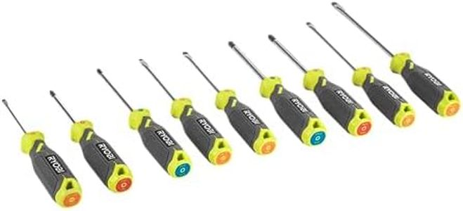 Ryobi RHSDS9PC Magnetic Screwdriver Set (9 Pieces)