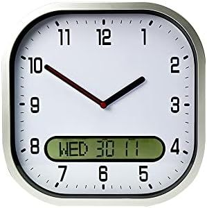 UOKOO Lifemax Clear Time Day-Date Wall Clock