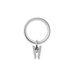 Umbra Cappa 1" Drapery Clip Rings, Set of 7, Nickel