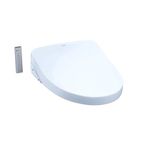 TOTO SW3046#01 S500e WASHLET Electronic Bidet Toilet Seat with EWATER+ and Contemporary Lid, Elongated, Cotton White