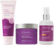 TriLASTIN Maternity Stretch Mark Bundle with Nourishing Body Oil and Hydro-Thermal Accelerator | 1 Month Supply of All-Natural, Paraben-Free, and Hypoallergenic Skincare Products