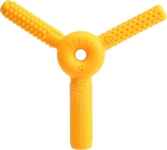 FLUXY Oral Sensory Toys for Kids and Toddlers, Stimulation Motor Therapy Aid with Soft, Flexible Textures, Build Tongue and Mouth Strength, Relieve Stress and Fidgeting (Yellow/Soft)