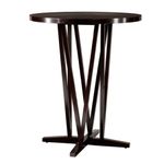 Southern Enterprises Devon 43" Bar Table, Dark Espresso Finish with Grain Patterns