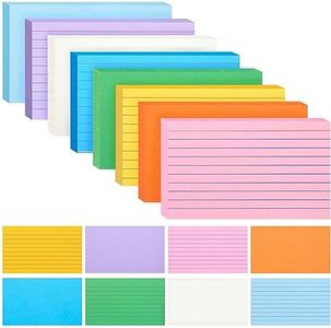 HEYPLACE 300PCS Color Index Cards, 3x5 Ruled Notecards Blank Note Flash Cards Business Cards for Studying Taking To Do List