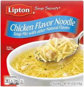 SOUP SECRETS Lipton Instant Soup Mix Chicken Flavor Noodle For a Warm Cup of Soup Cooks in 5 Minutes 4.2 oz