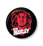 PEACOCKRIDE Bob Marley Pin Badge (Metal, Multicolour,75mm)