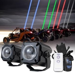 YCHOW-TECH Whip Lights for Side by Side Whipless LED Whip Light with Switch & Remote LED Pods RGBW Chase Light Antenna Whipless Whip for SXS, UTV, ATV, RZR, Can Am, Dune Buggy, Truck, Boat