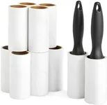 Juvale 12 Pack Lint Roller for Clothes with 696 Sheets, 2 Handles and 10 Sticky Roll Refills for Pet Hair Removal, Laundry