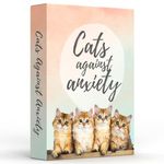 Catchyourdreams Cats Against Anxiety Cards - 50 Cards For Self Esteem and Stress, Affirmations for Anxiety Emotions Oracle Tarot Self Therapy