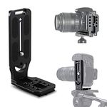 L Shape Camera Bracket Video Vertical Shooting Quick Release Plate L Stand with 1/4 Inch Screw for DSLR Cameras