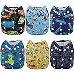 Anmababy 6 Pack Reusable Cloth Diap