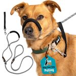 Total Pet Figure of 8 Dog Lead - Anti Pull Stop Dogs Pulling - Rope Slip Leads with Padded Nose Support (Small/Medium)