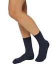 ESPRIT Womens Fine Dot 2-pack W Cotton Patterned 2 Pairs Socks, Blue (Marine 6120), 5.5-8 UK