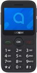 Alcatel 2020X Screen 2.4" Mobile Phone Easy Use, Large Keys, for Elderly People, Charger Dock, Camera, Bluetooth, Flashlight, SOS Button, Recorder, Silver [ES/PT Version]