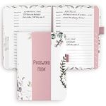 Simplified Floral Password Book with Alphabetical Tabs - Pocket Sized Internet Password Keeper For Seniors – The Perfect Notebook w/Address Sections Saves All Passwords and Recently Placed Orders