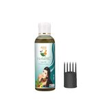 HerbalSilk Ayurvedic Hair Oil Cold-Press Technique For Strong, Long and Thick hair | Nourishes Scalp | Controls Hair Fall, Strengthens Hair & Promotes Hair Growth | 100ml