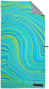 ECCOSOPHY Microfiber Beach Towel -Sand Free Towels are Quick Dry, Light Weight, Super Absorbent-Perfect Pool, Travel, Cruise, Camping Essentials - Oversized Extra Large for Adults (Bora Bora)