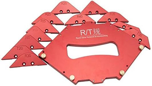 Evwoge 13pcs/ Set Tabella Angolo Router Jig per Tagliare la macchina, Router Radius Template Kit Lega di Alluminio per la Lavorazione Del Legno Taglio Tool Set
