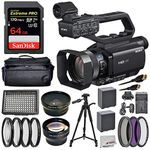 Sony HXR-MC88 Full HD Camcorder(#HXR-MC88) with .43x Wide Angle Lens, 2.2X Telephoto Lens, and Advance Bundle; Includes: SanDisk Extreme Pro 64GB Memory Card, 3pc Filters, and More