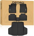 OEDRO Floor Mats Set for Honda Accord 2023-2025 & Honda Accord Hybrid 2023-2025, All-Weather TPE Floor Mats & Cargo Trunk Liners for Honda Accord 2023 Accessories, Black