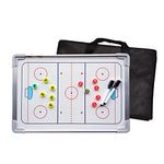 Joyeee Large Tactical Board for Ice Hockey, Waterproof Double-Sided Full Half Field/Court Coaching Board with Magnetic Athlete Player and Pucks, Magnetic Dry Erase Marker with Eraser, Storage Bag