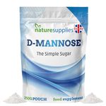 D-mannose Powder Bulk Buy 250g | D Mannose Supplements | GMO Free Vegan Friendly - Naturesupplies (250 g (Pack of 1))