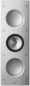 KEF Ci3160RLM-THX in-Wall Architectural Speaker with Metamaterial Absorption Technology, THX Certified Ultra, Uni-Q Driver Array, 6.5" Hybrid Aluminium Bass Drivers, Aluminium Silver