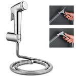 ALTON SHR20120 ABS Health Faucet with 1.25 Meter Hose Pipe and Wall Hook, Chrome Finish