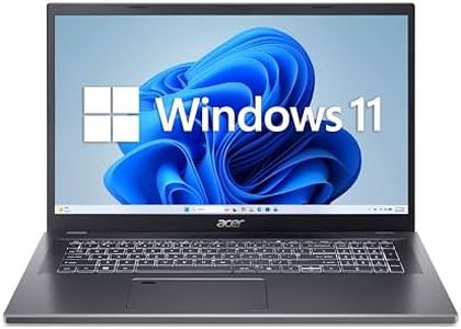 Acer Aspire 17 (A17-51M-51UJ) Laptop, 17" FHD IPS Display, Intel Core 5 120U, 16 GB RAM, 512 GB SSD, Intel Grafik, Windows 11, QWERTZ Tastatur, grau
