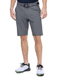 Outdoor Ventures Men's Golf Shorts Dry Fit, 11" Lightweight Quick Dry Golf Stretch Bermuda Shorts Performance Casual Shorts with Pockets for Golf Travelling and Wroking Plain Grey 36