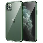 JETech Case for iPhone 11 Pro 5.8-Inch, Non-Yellowing Shockproof Phone Bumper Cover, Anti-Scratch Clear Back (Alpine Green)