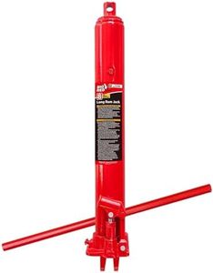 BIG RED T30806 Torin Hydraulic Long Ram Jack with Single Piston Pump and Clevis Base (Fits: Garage/Shop Cranes, Engine Hoists, and More): 8 Ton (16,000 lb) Capacity, Red