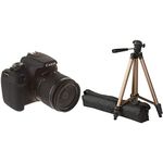 Canon EOS Rebel DC III Kit with Full HD Video and Amazon Basics Lightweight Camera Mount Tripod Stand with Bag